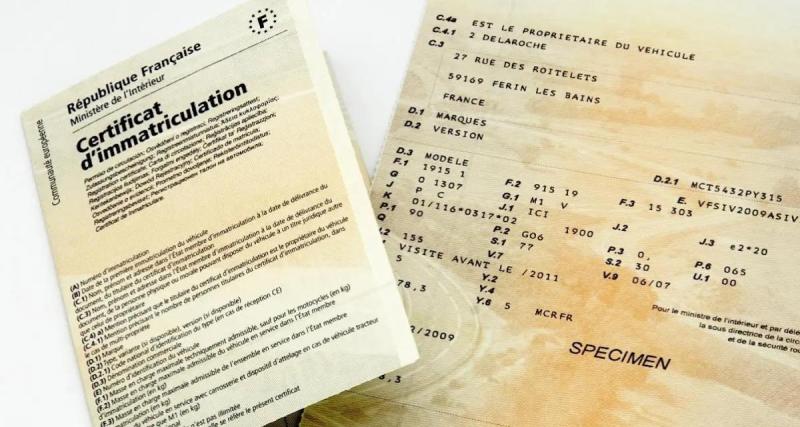  - Carte grise : ce détail a changé, attention aux amendes de 135 €