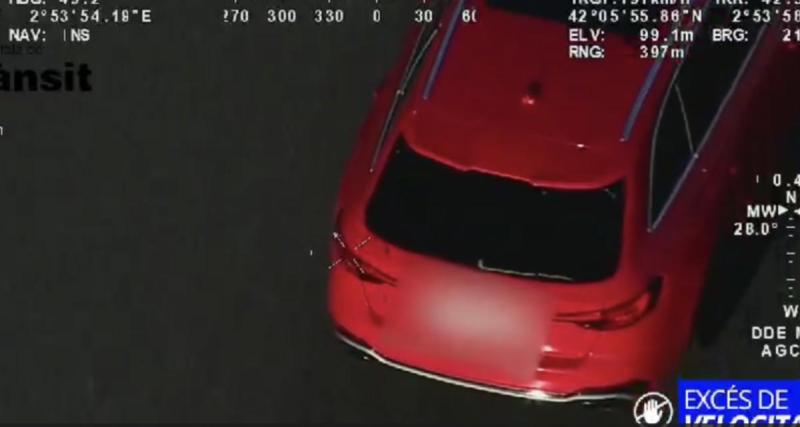  - Flashé à 200 km/h, il tente de filer vers la France… mais l’hélicoptère veille