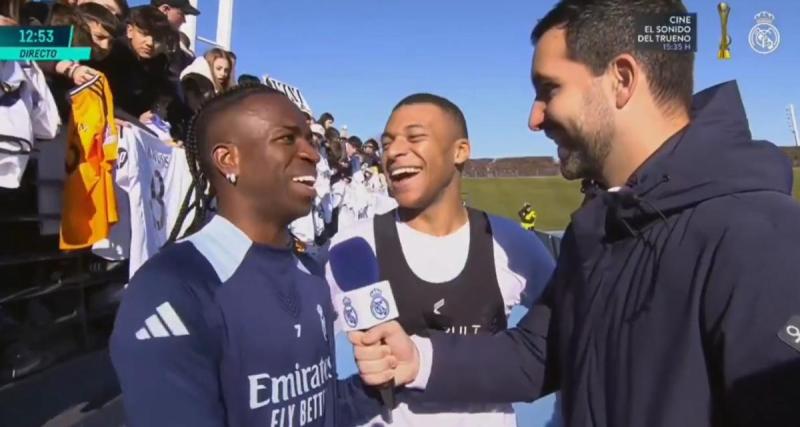  - Real Madrid : les échanges hilarants entre Mbappé, Vinicius et Bellingham à l'entraînement public
