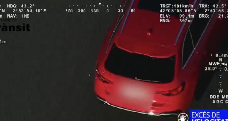  - Flashé à 200 km/h, il veut échapper à l'hélico, mais c'est raté!