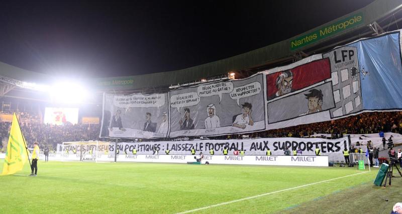  - Nantes : banderoles insultantes contre la LFP face à Monaco