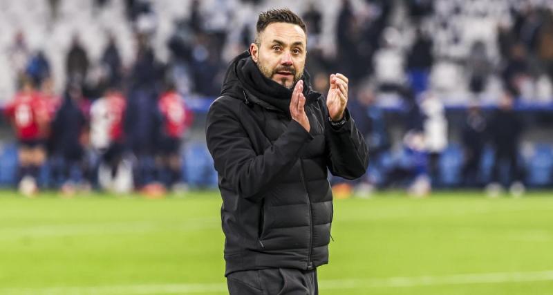 - Coupe de France : Roberto de Zerbi (OM) critique le comportement d'Oliver Létang (LOSC)