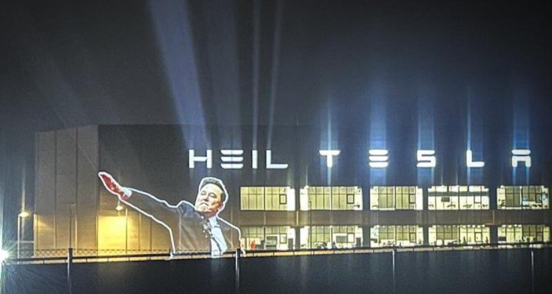  - "Heil Tesla", à l'usine de Berlin de la firme, des activistes assènent un coup à Musk