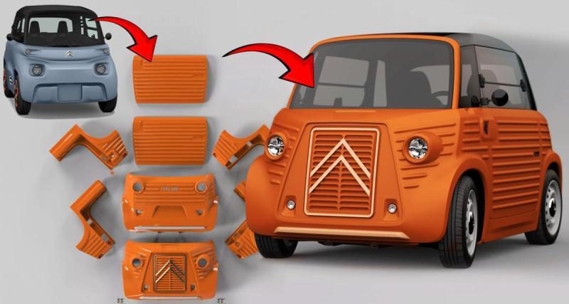  - Trop sage la Citroën Ami ? Ce kit carrosserie hors de prix la transforme en fourgon vintage