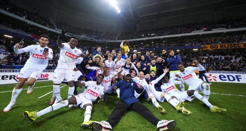  - Dunkerque : la joie dans le vestiaire après l'exploit contre le LOSC