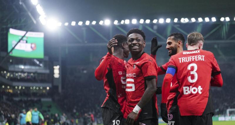  - Ligue 1 : Rennes s'impose à Saint-Étienne et s'éloigne de la zone rouge