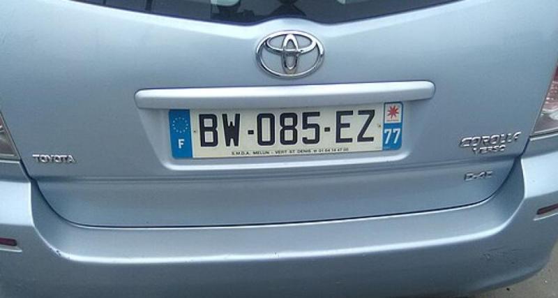  - Ce député propose une loi pour lutter contre la copie de plaque d'immatriculation