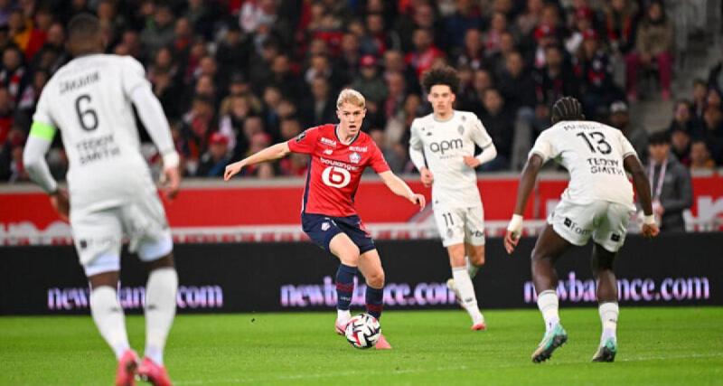  - Ligue 1 : à la pause, Lille mène d'une courte tête contre Monaco