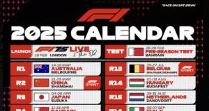 F1 : Ce qu’il faut savoir sur la saison 2025 de Formule 1 : le calendrier