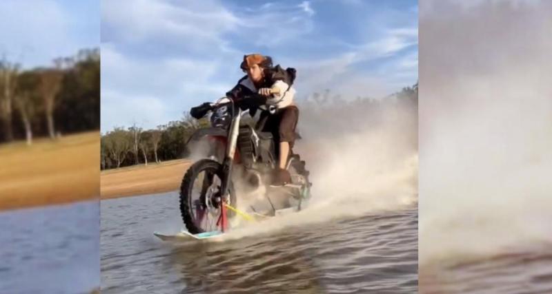  - Il invente une moto qui roule sur l’eau avec du scotch, du silicone et… un sommier de lit !