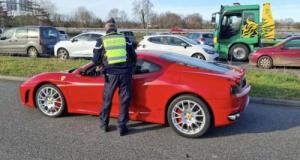 Flashé en excès de vitesse à plus de 200 km/h, sa magnifique Ferrari est immédiatement saisie