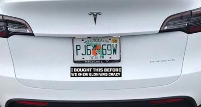  - Tesla : découvrez, en vidéo, ce drôle d'autocollant pour se désolidariser d'Elon Musk