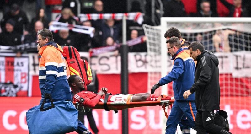  - Brest : Abdallah Sima est sorti sur civière contre Angers