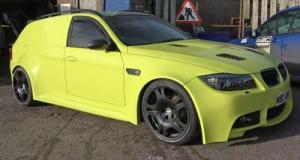 Il transforme son break 320d en fourgon BMW M3 professionnel démoniaque