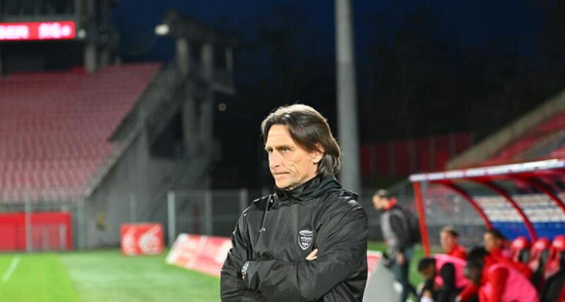  - Sochaux : le soulagement de Frédéric Bompard après la victoire contre Rouen