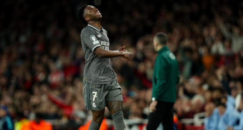  - Arsenal - Real Madrid : le match terrible de Vinicius Jr en chiffres