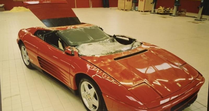  - Une Ferrari 348 chute lors de sa livraison… les réparations coûtent cher