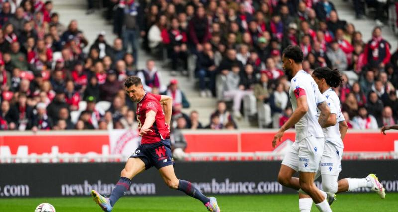  - Lille domine l'AJ Auxerre à la pause