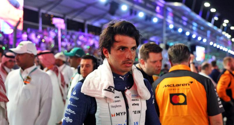  - Williams : la séquence hilarante de Carlos Sainz, bloqué dans sa monoplace après le GP d'Arabie Saoudite