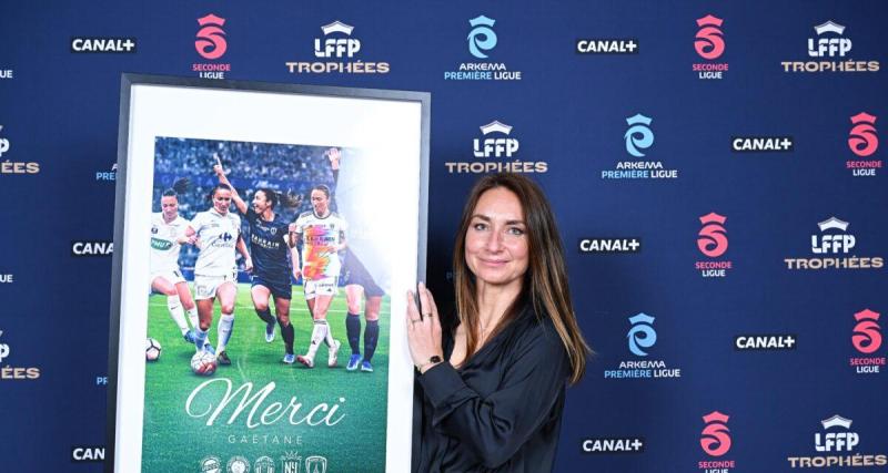 - Trophées LFFP : Gaëtane Thiney (Paris FC) a reçu un trophée d'honneur