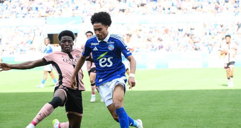 - Strasbourg : la frappe surpuissante de Félix Lemaréchal contre le PSG