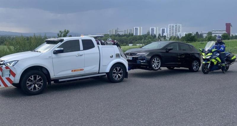  - Flashé en grand excès de vitesse à 144 km/h sur une route limitée à 50, le conducteur aggrave son cas lors du contrôle