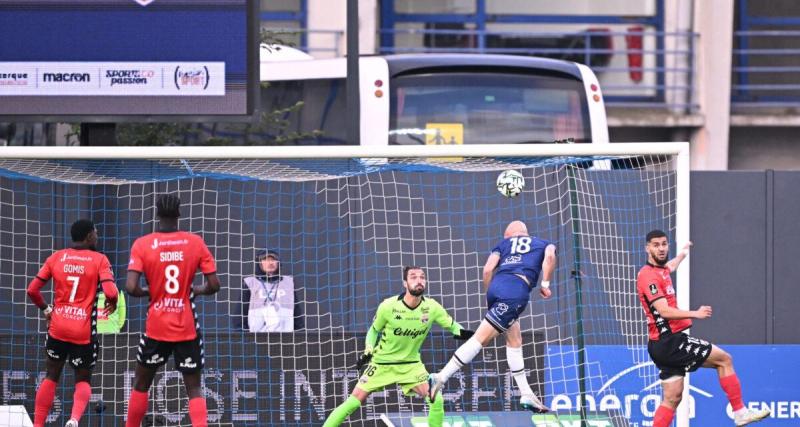  - Play-off 1 de Ligue 2 : à la pause, Dunkerque et Guingamp se neutralisent