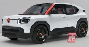 Future Citroën Oli (2027) : carton commercial en vue pour le baby-Duster des Chevrons