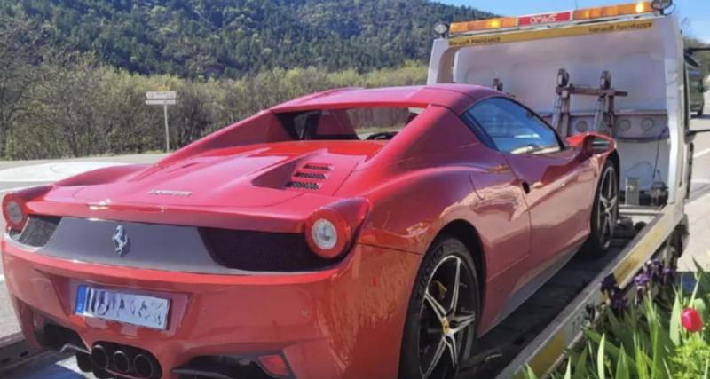  - Flashé à plus de 215km/h au volant d’une Ferrari, le conducteur prétend ne pas s’être rendu compte de la vitesse