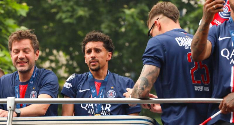  - PSG : Marquinhos met le feu sur les Champs-Élysées
