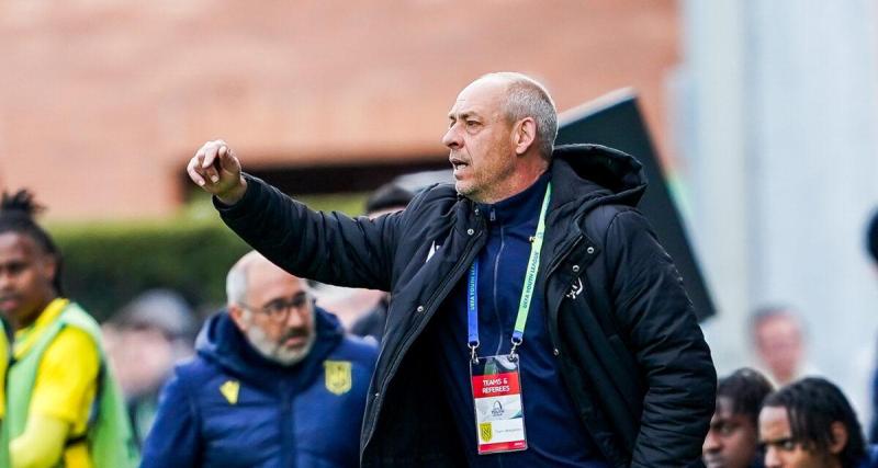  - U19 National : la déception de Stéphane Moreau (Nantes) après la défaite contre le PSG en finale