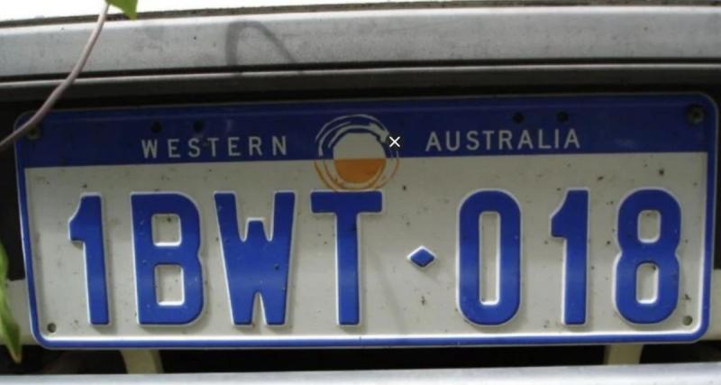  - Une plaque d’immatriculation australienne vendue 7 millions d’euros : plus chère qu’une Bugatti Veyron