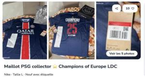 PSG : les maillots champions d’Europe s’arrachent à prix d’or à la revente !