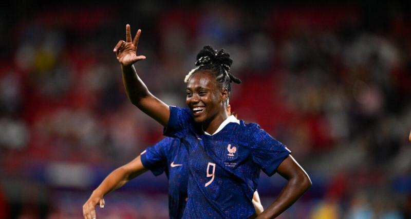 - Équipe de France (F) : Melvine Malard euphorique après son triplé contre la Belgique