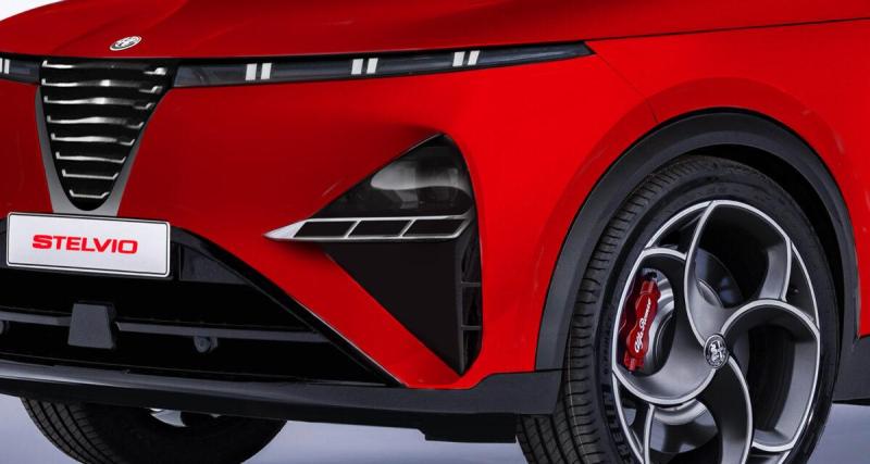  - Futur Alfa Romeo Stelvio (2027) : notre illustration exclusive du modèle définitif