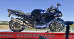 Flashé à plus 198 km/h, sa puissante Kawasaki finit à la fourrière