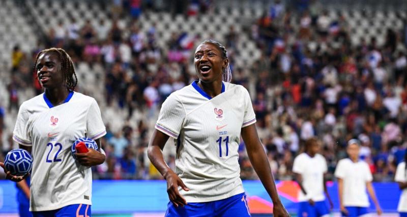  - Équipe de France (F) : entre taquineries et chambrage, l'amusante passe d'armes entre Oriane Jean-François et Kadidiatou Diani en conférence de presse