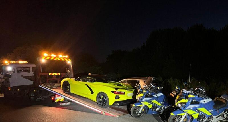  - Sa Corvette est saisie, permis envolé : sa virée de ce sexagénaire à 170 km/h finit... à pieds