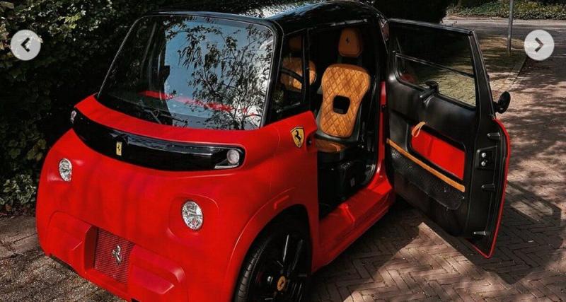 - Il transforme sa Citroën Ami en Ferrari, pas sûr que le Cheval cabré apprécie !