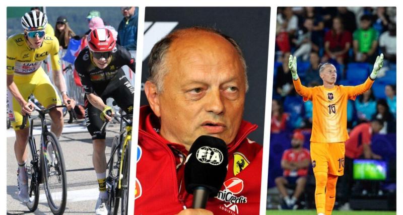  - Pogacar et Vingegaard font exploser le Mont Ventoux, Ferrari prend une grosse décision pour Vasseur, ... Toutes les infos sports du jour !