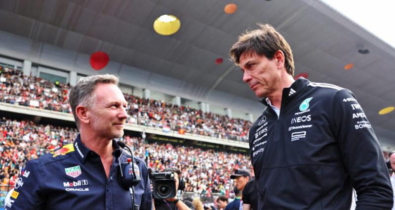  - Mercedes : "Je suis vraiment dans la merde", la blague de Wolff au sujet de Christian Horner en vue du futur