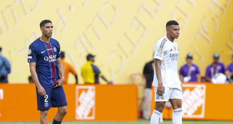  - PSG, Real Madrid : inséparables, Mbappé et Hakimi s'entraînent ensemble