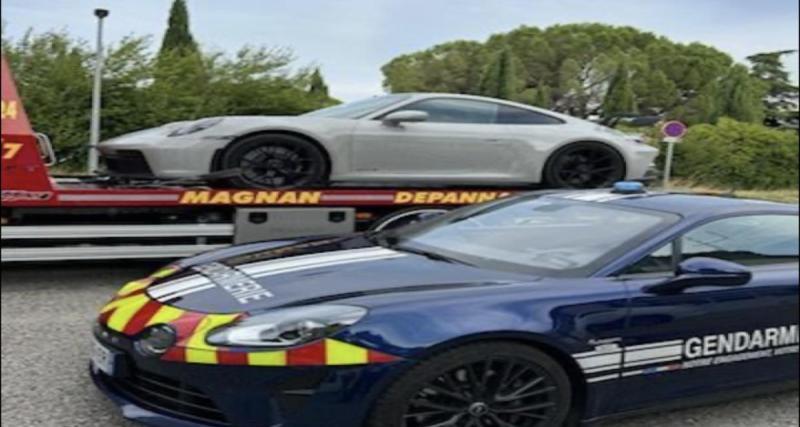  - Flashé en excès de vitesse à plus de 200 km/h au volant d’une Porsche GT3, malheureusement pour lui l'Alpine veillait