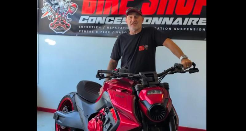  - Ils customisent la moto de Vincent Lagaf', pour en faire un modèle d'exception