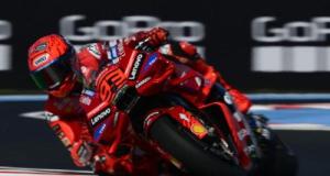 GP de Hongrie : Márquez en pole, Bezzecchi et Di Giannantonio dans son sillage