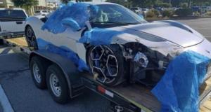 Une Maserati à plus de 300 000 € totalement détruite sur le dos d’une remorque