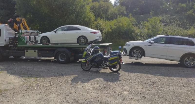  - Flashés en excès de vitesse à près de 190 km/h au volant de sportives, carton rouge distribué par les gendarmes