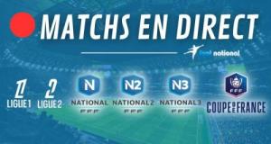 Matchs en direct : L1, N2 et Coupe de France