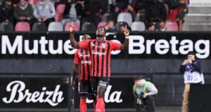Guingamp devant Montpellier à la pause