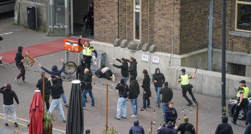  - Utrecht - OL : une bagarre a éclaté entre les supporters des deux équipes